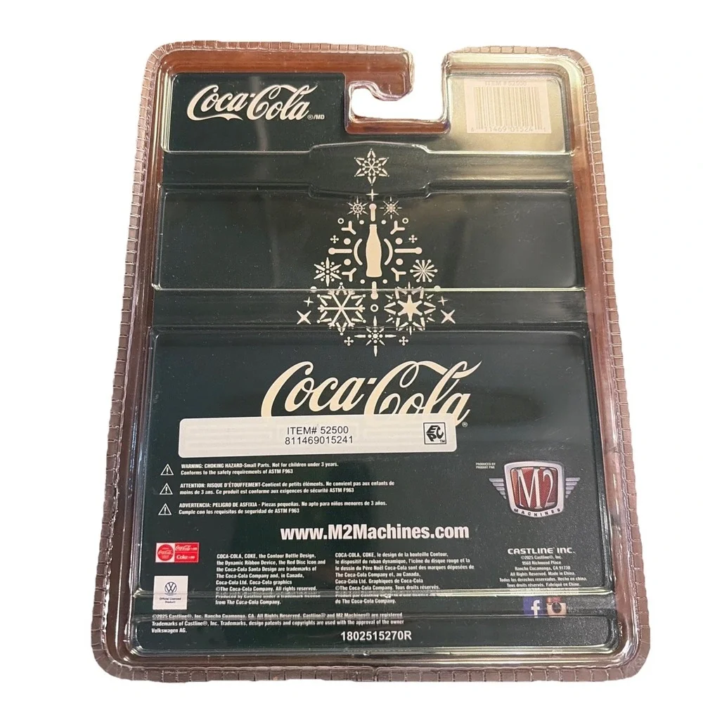 M2 Machines Coca-Cola 1961 VW Double Cab Christmas Truck 2025 New Diecast‎